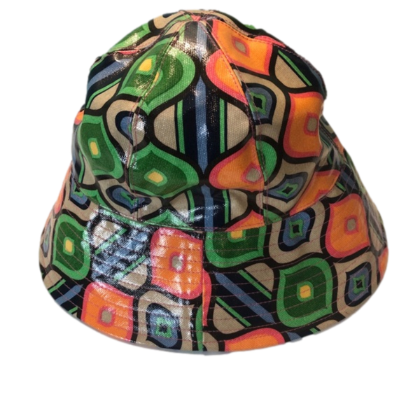 Retro PVC Bucket Hat - Picture 3 of 9